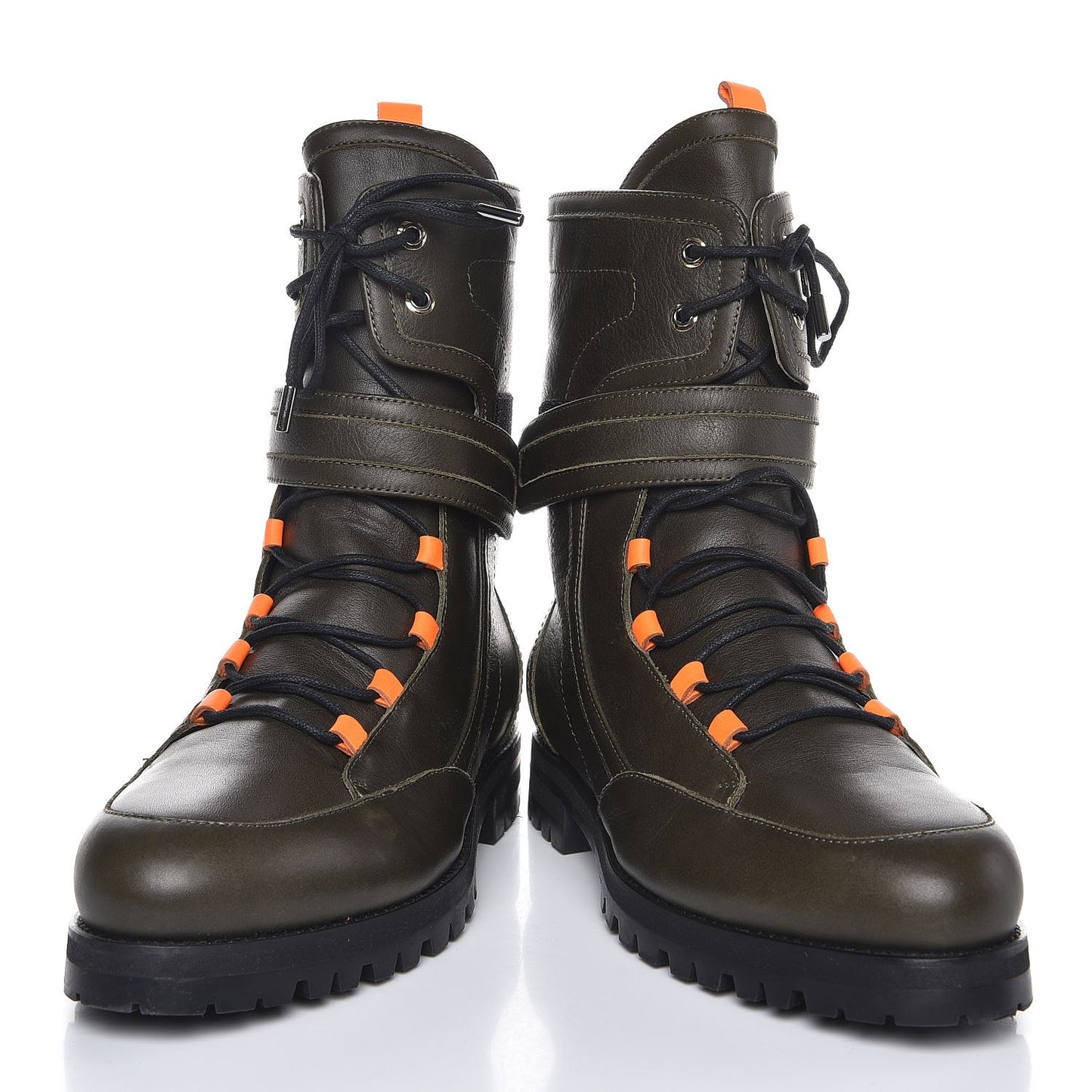 Smooth Calfskin Decker Flat Boots 41 Army Green
