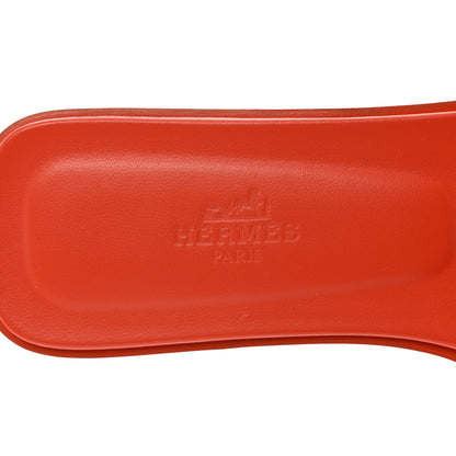 Hermes Epsom Oran Sandals 37.5 Orange Poppy 7 of 8