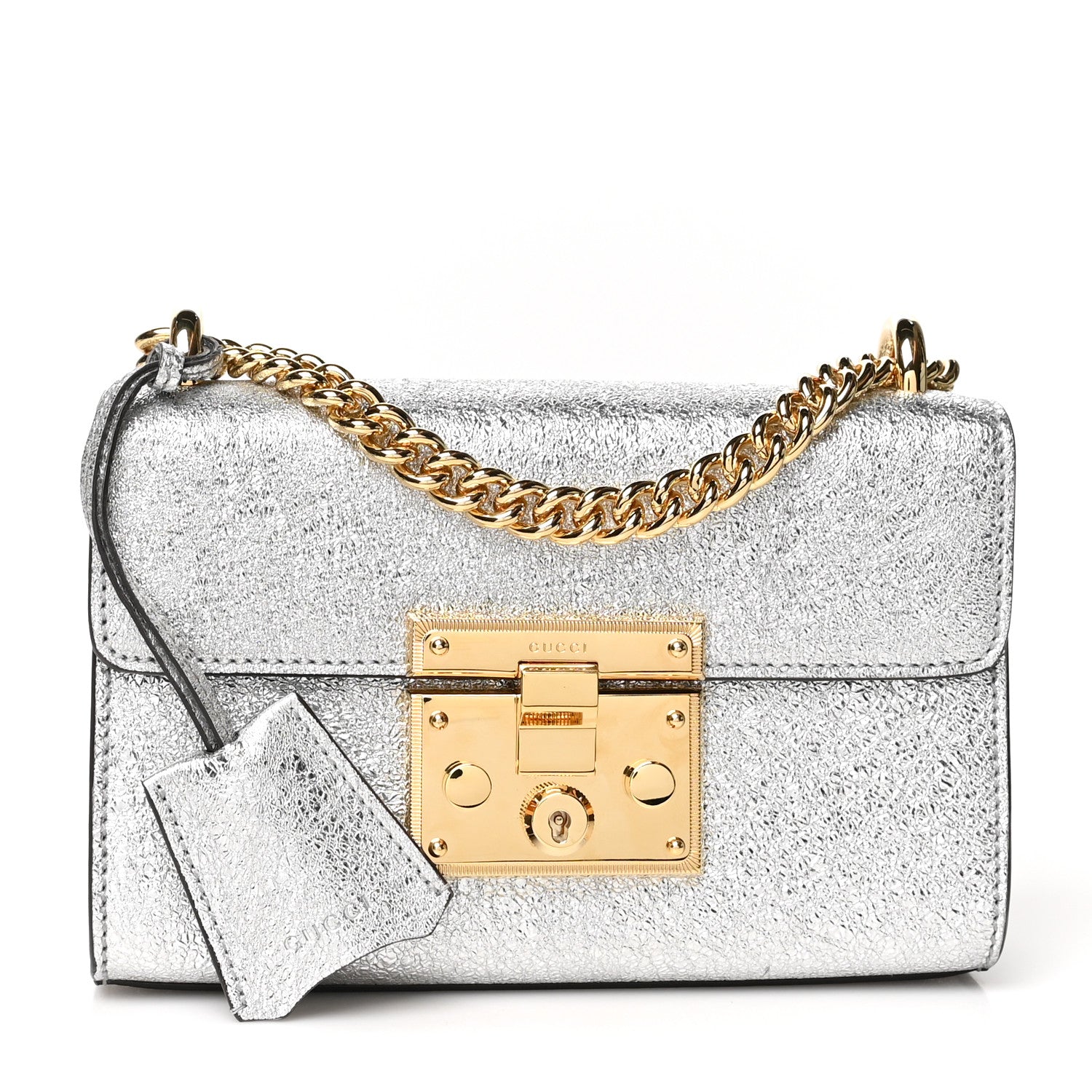 Gucci Galassia Small Padlock Shoulder Bag Argento 1 of 10