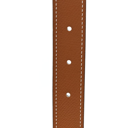 Hermes Swift Epsom 24mm Belt Strap 95 38 Black Gold 4 of 5