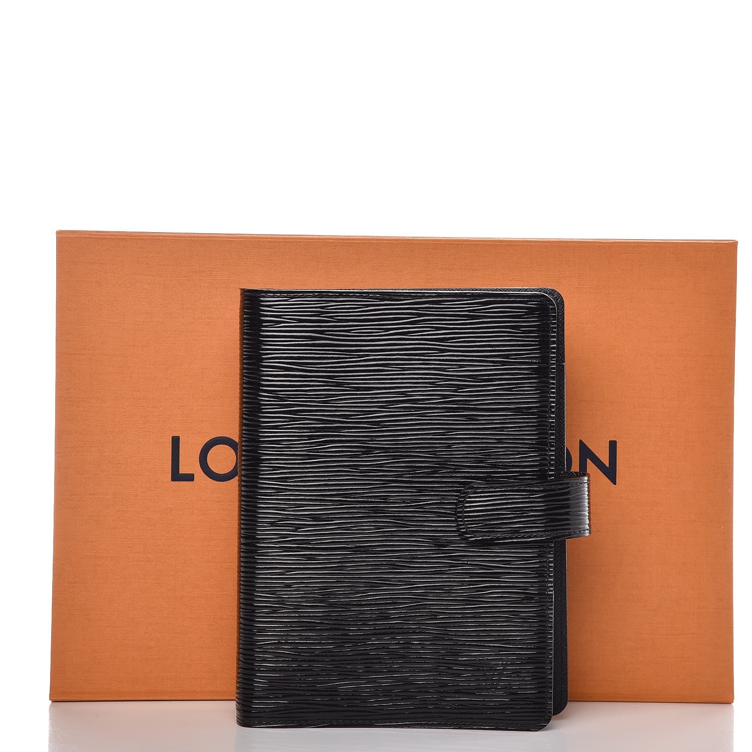 Louis Vuitton Electric Epi Medium Ring Agenda Cover Black 9 of 9