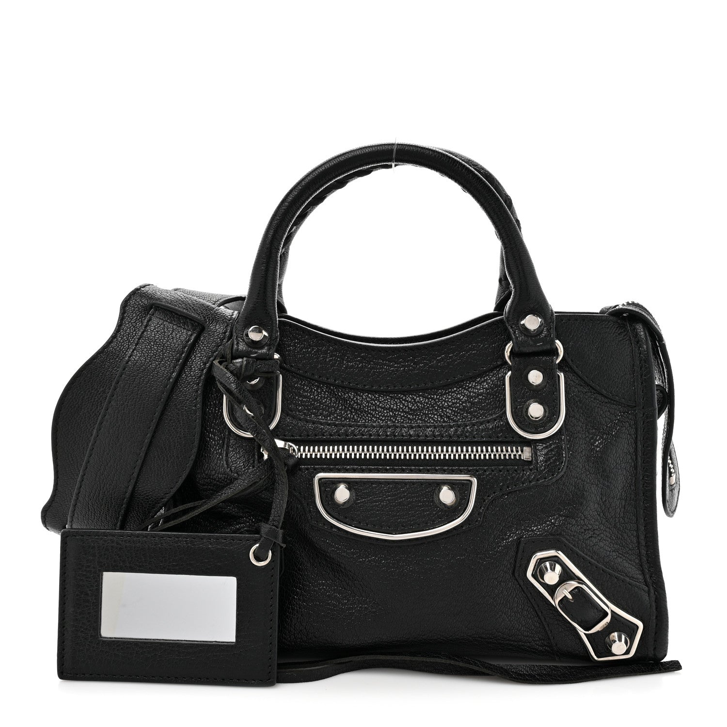 Balenciaga Chevre Gold Metallic Edge Hardware Mini City Black 1 of 11