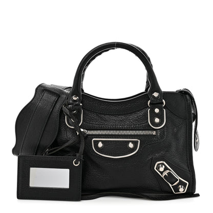 Balenciaga Chevre Gold Metallic Edge Hardware Mini City Black 1 of 11