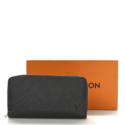 Louis Vuitton Epi Zippy Wallet Black Hot Pink 9 of 9