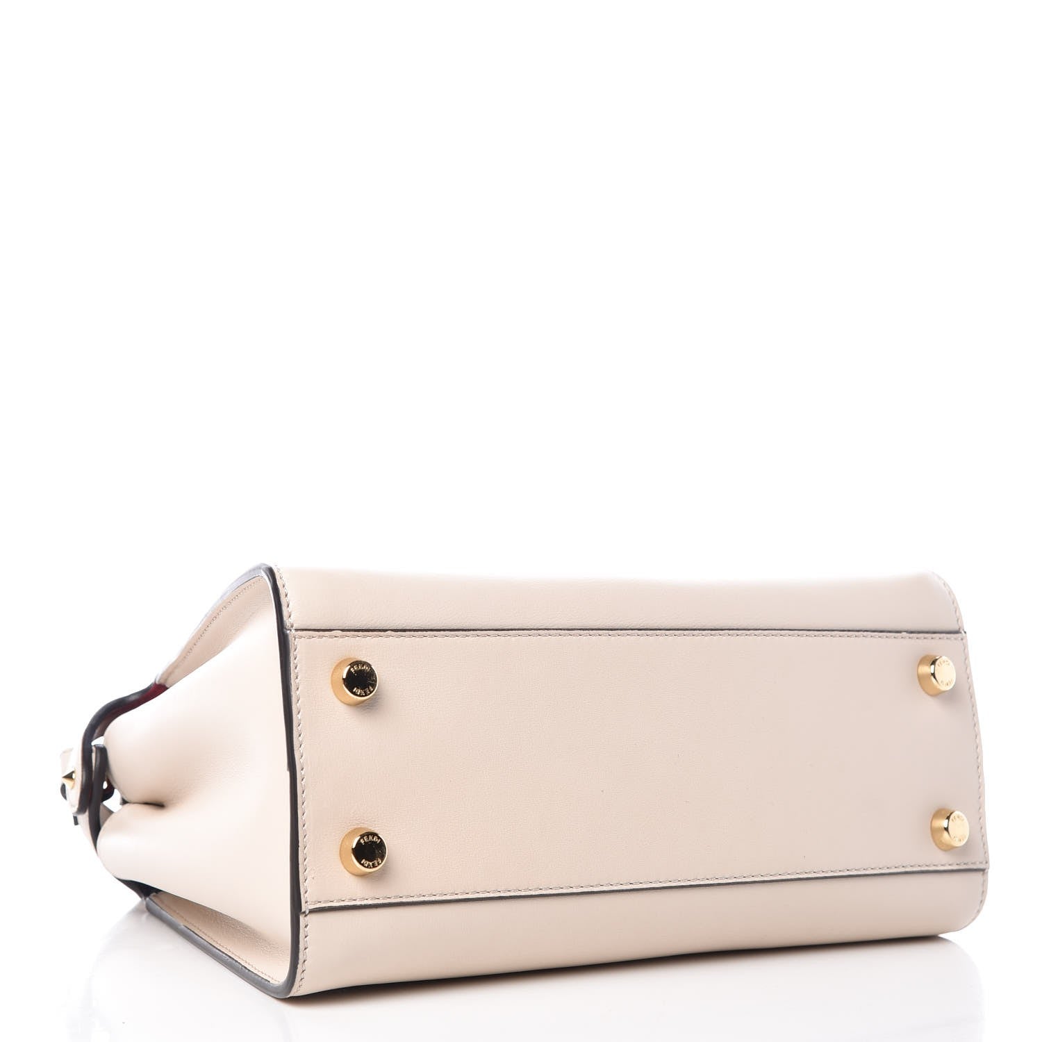 Fendi Vitello Tahiti Burro Bi-Color Medium Peekaboo Iconic Essentially Satchel Camelia Fragola Dark Blue 4 of 8