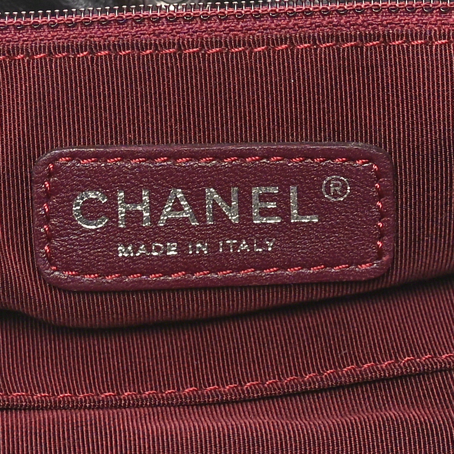 Chanel Calfskin Tweed Coco Pleats Hobo Black Burgundy 6 of 10