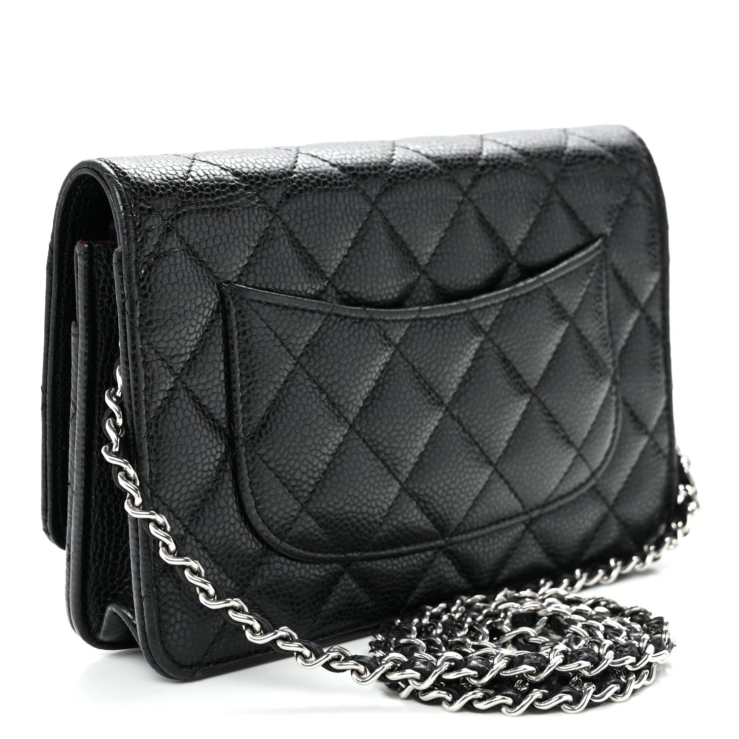 Chanel Caviar Quilted Wallet on Chain WOC Black 3 of 11