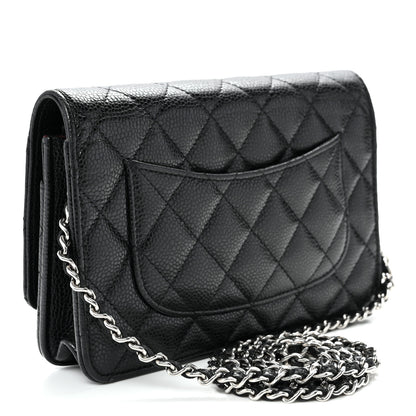 Chanel Caviar Quilted Wallet on Chain WOC Black 3 of 11