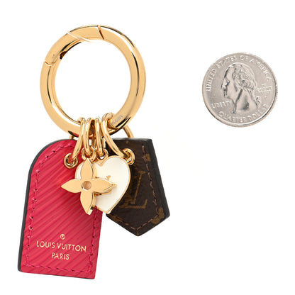 Louis Vuitton Monogram Fetish Lug Tag Bag Charm Fuschia 2 of 6