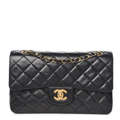 Chanel Lambskin Quilted Small Double Flap Black 1 of 10