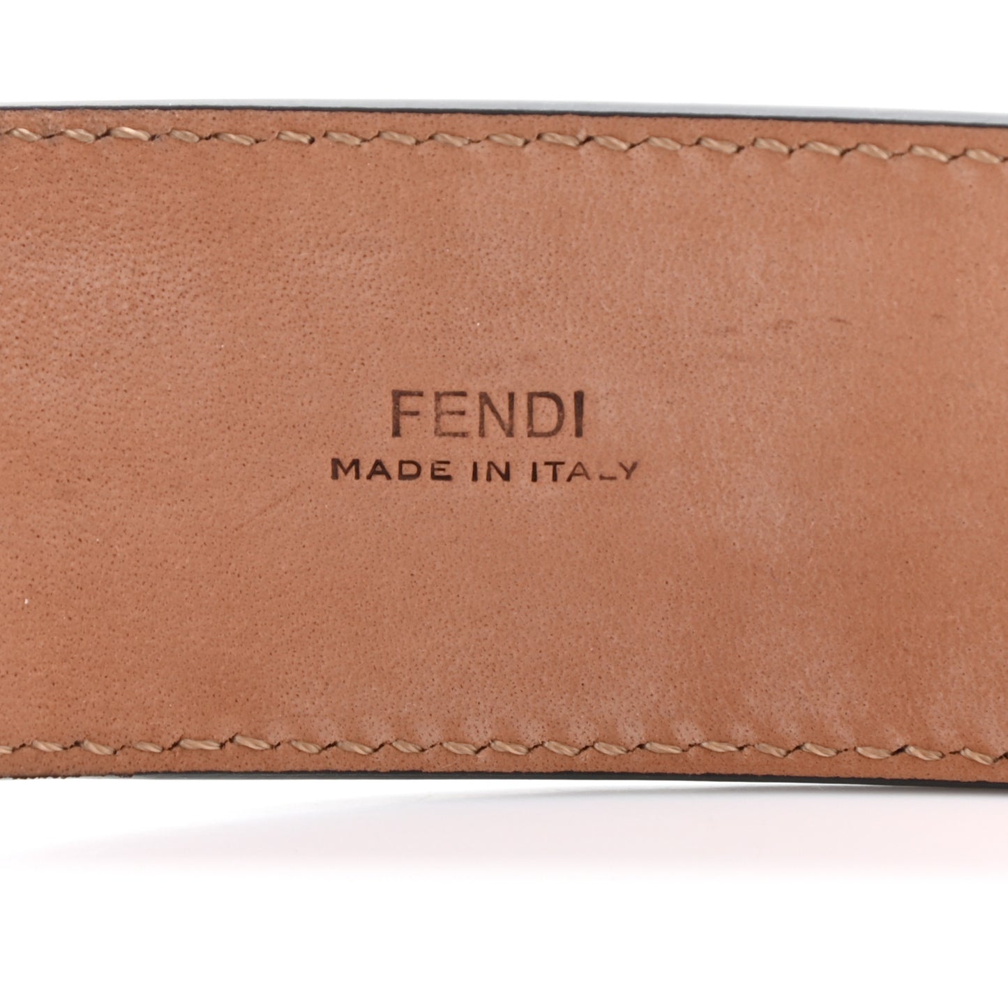 Vitello F is Fendi Bi-Color FF 1974 Embossed Belt 90 36 Maya Black
