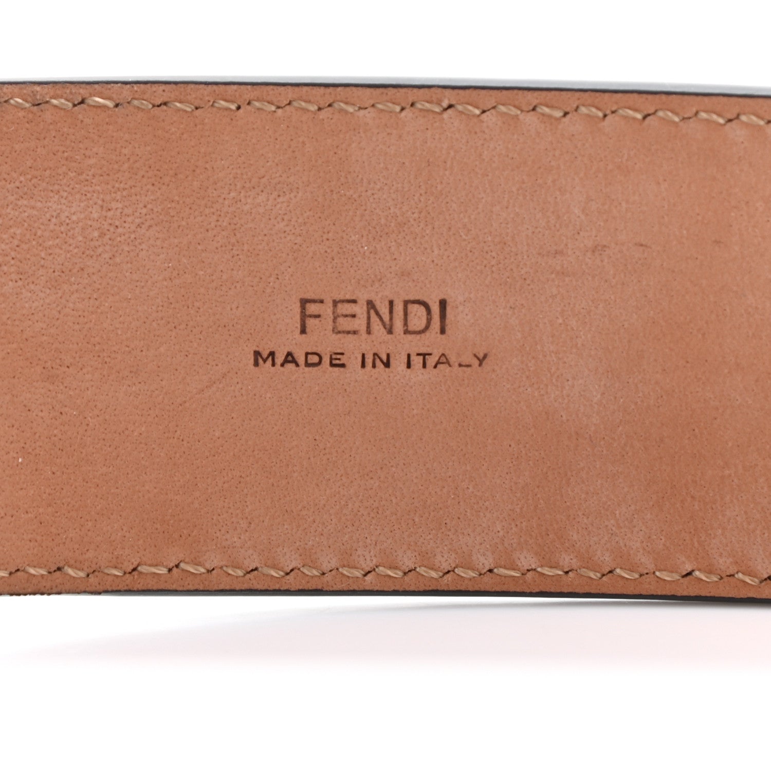Fendi Vitello F is Fendi Bi-Color FF 1974 Embossed Belt 90 36 Maya Black 3 of 6