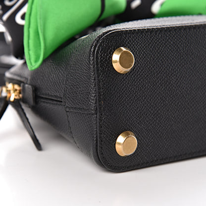 Balenciaga Grained Calfskin XXS Ville Top Handle Bag Scarf Black 9 of 11