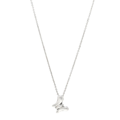 Tiffany Sterling Silver Elsa Peretti Butterfly Pendant Necklace 1 of 4