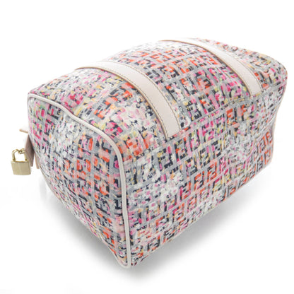 Fendi Zucchino Vitello Floral Forever Boston Rosa Papaya Rosa Confetto 4 of 8