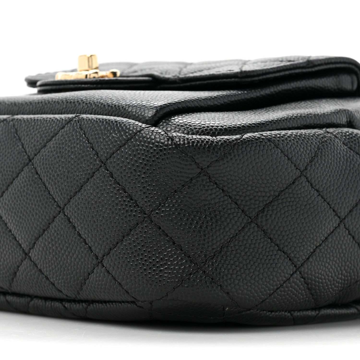 Chanel Caviar Quilted CC Day Camera Case Black 9 of 11