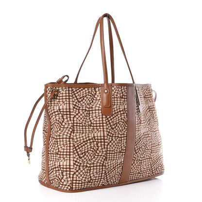 MCM Visetos Large Liz Reversible Shopper Tote Cognac 6 of 15