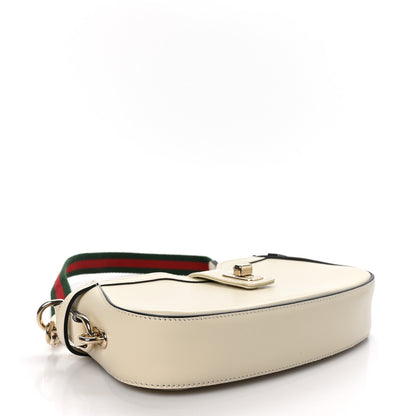 Gucci Calfskin Mini Moon Side Shoulder Bag Ivory 4 of 10