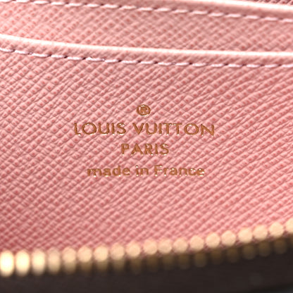 Louis Vuitton Damier Ebene Zippy Coin Purse Rose Ballerine 6 of 10