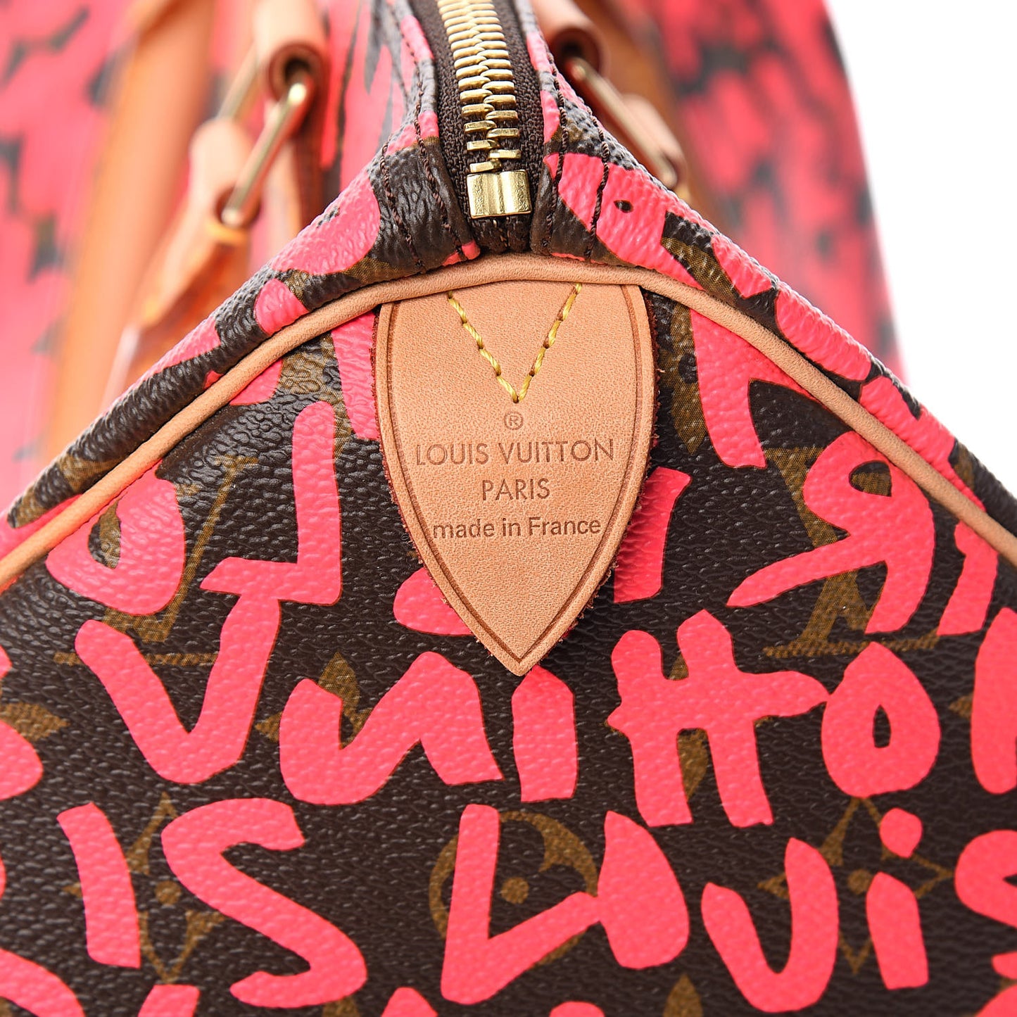 Monogram Graffiti Speedy 30 Fuchsia