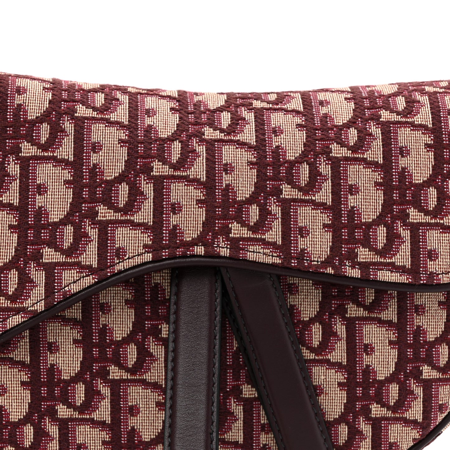 Oblique Saddle Bag Burgundy