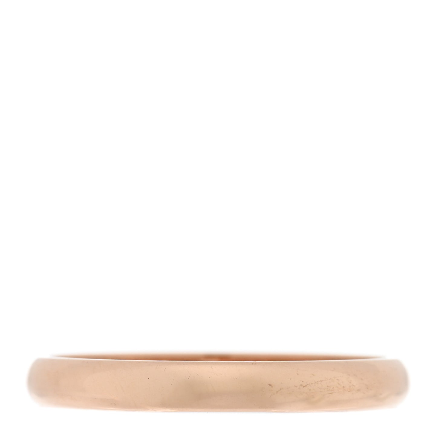 18K Pink Gold Diamond 2.6mm 1895 Wedding Band Ring 54 6.75