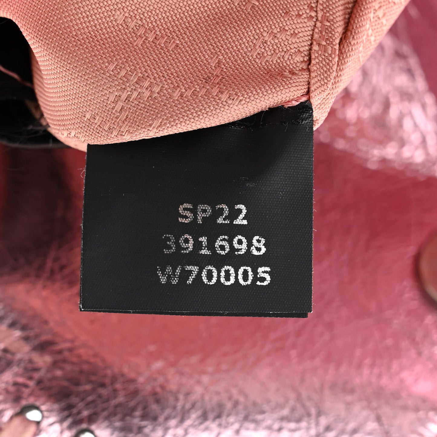 Metallic Eco Alter Nappa Tiny Falabella Tote Pink