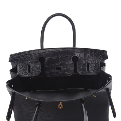Hermes Togo Matte Alligator Birkin Touch 30 Black 27 of 32