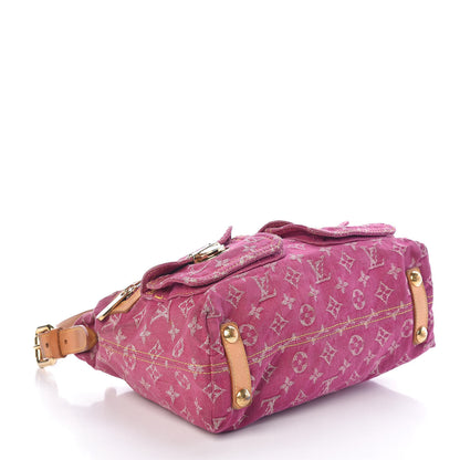 Louis Vuitton Denim Baggy PM Fuchsia 4 of 12