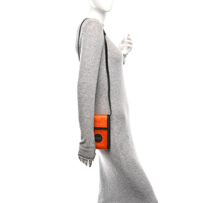 Gucci Econyl Nylon Monogram Off The Grid Crossbody Bag Carrot Orange Black 2 of 10