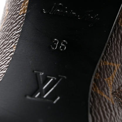 Louis Vuitton Patent Calfskin Monogram Star Trail Ankle Boots 36 Black 7 of 10