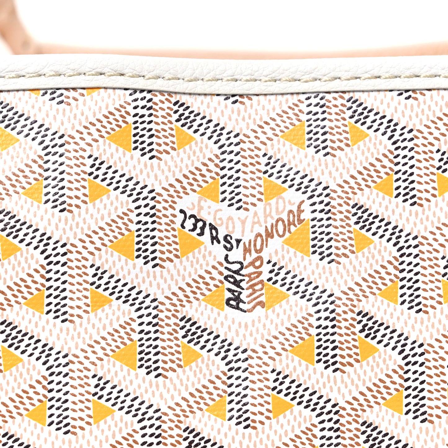 Goyardine Saint Louis Claire Voie PM White Yellow