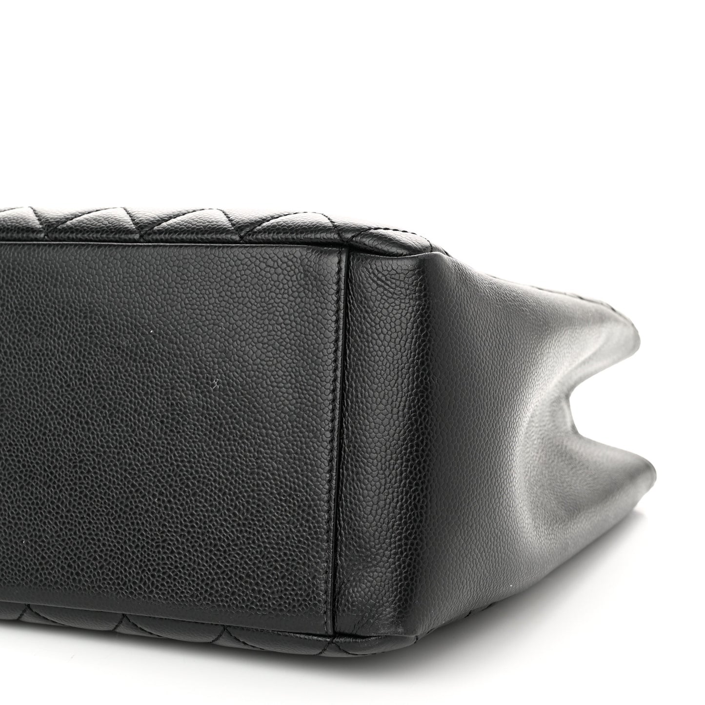Caviar Quilted Grand Shopping Tote GST Black