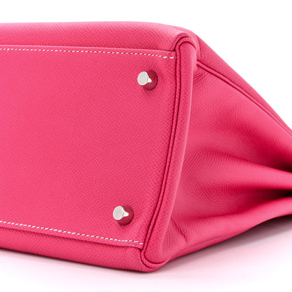 Hermes Epsom Candy Kelly Retourne 35 Rose Tyrien Tosca 9 of 14