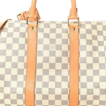 Louis Vuitton Damier Azur Keepall Bandouliere 45 6 of 10