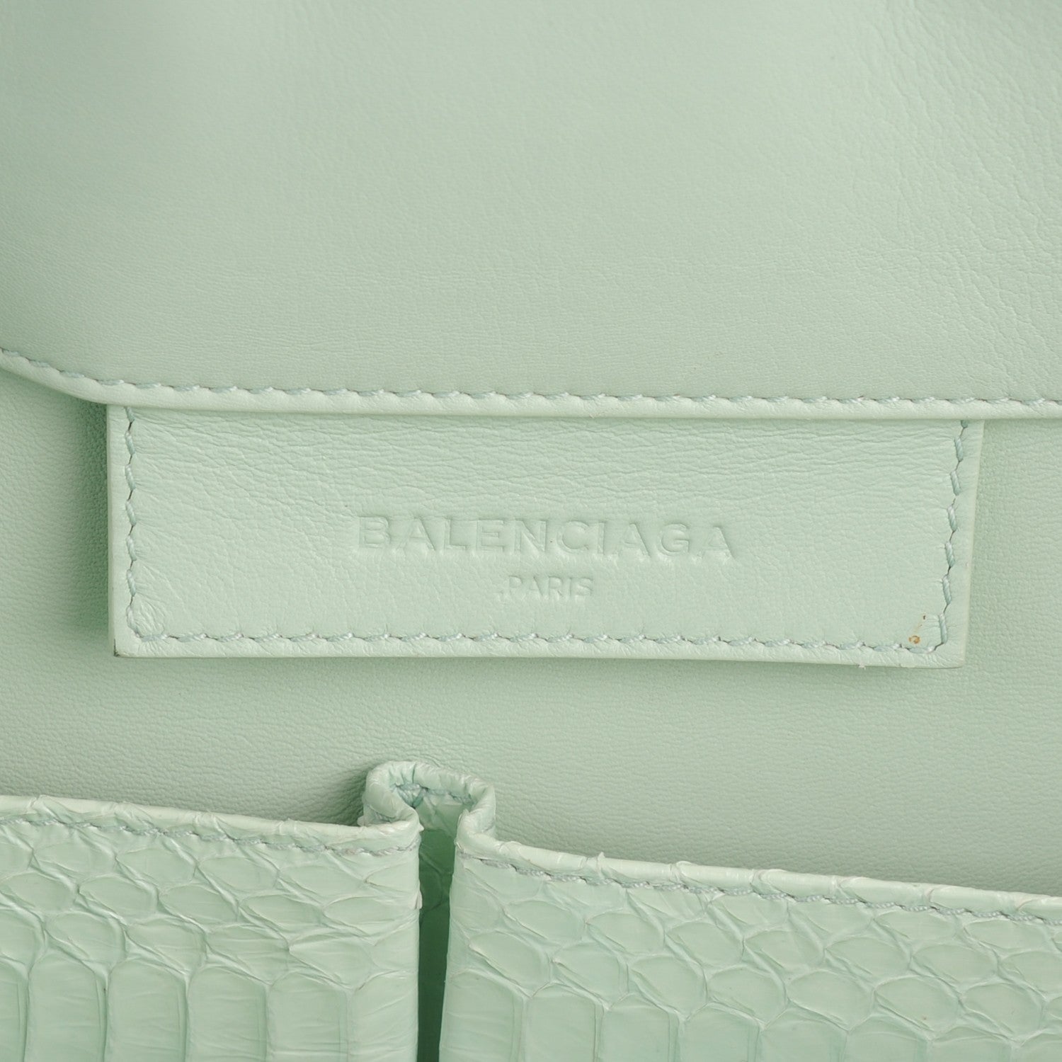 Balenciaga Python Papier A4 Tote Vert 6 of 9