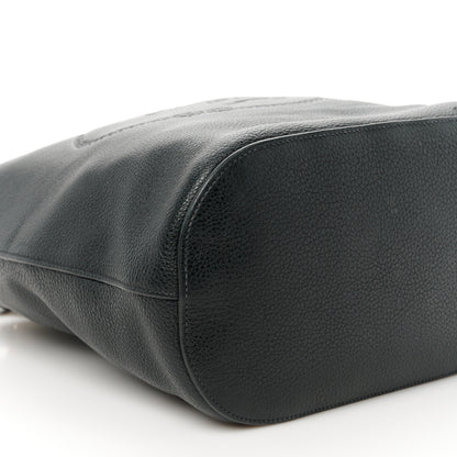 Prada Vitello Phenix Logo Hobo Black 9 of 10