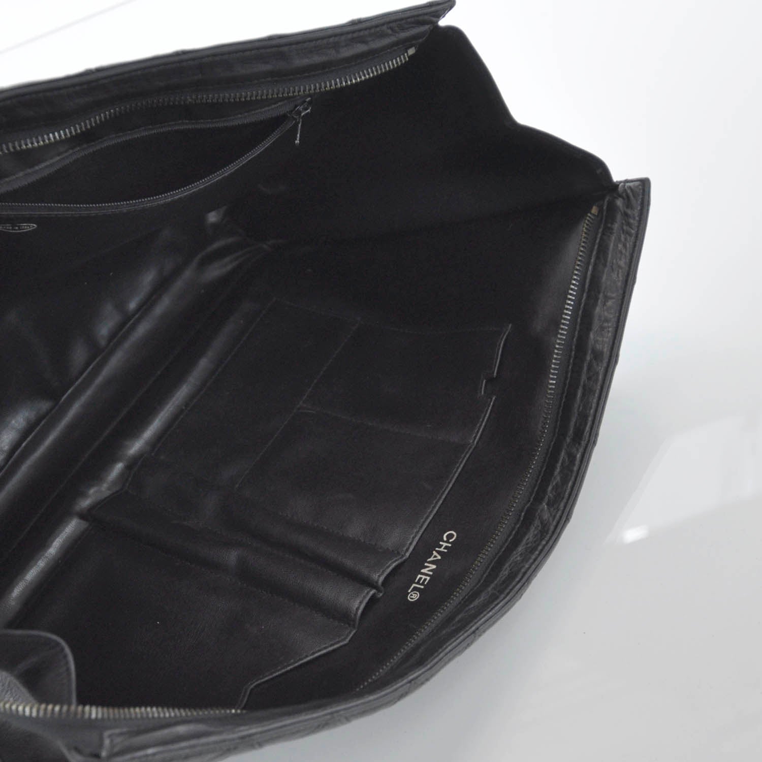 Chanel Lambskin Oversized Clutch Black 5 of 7