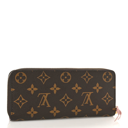 Louis Vuitton Monogram Clemence Wallet Rose Ballerine 3 of 8
