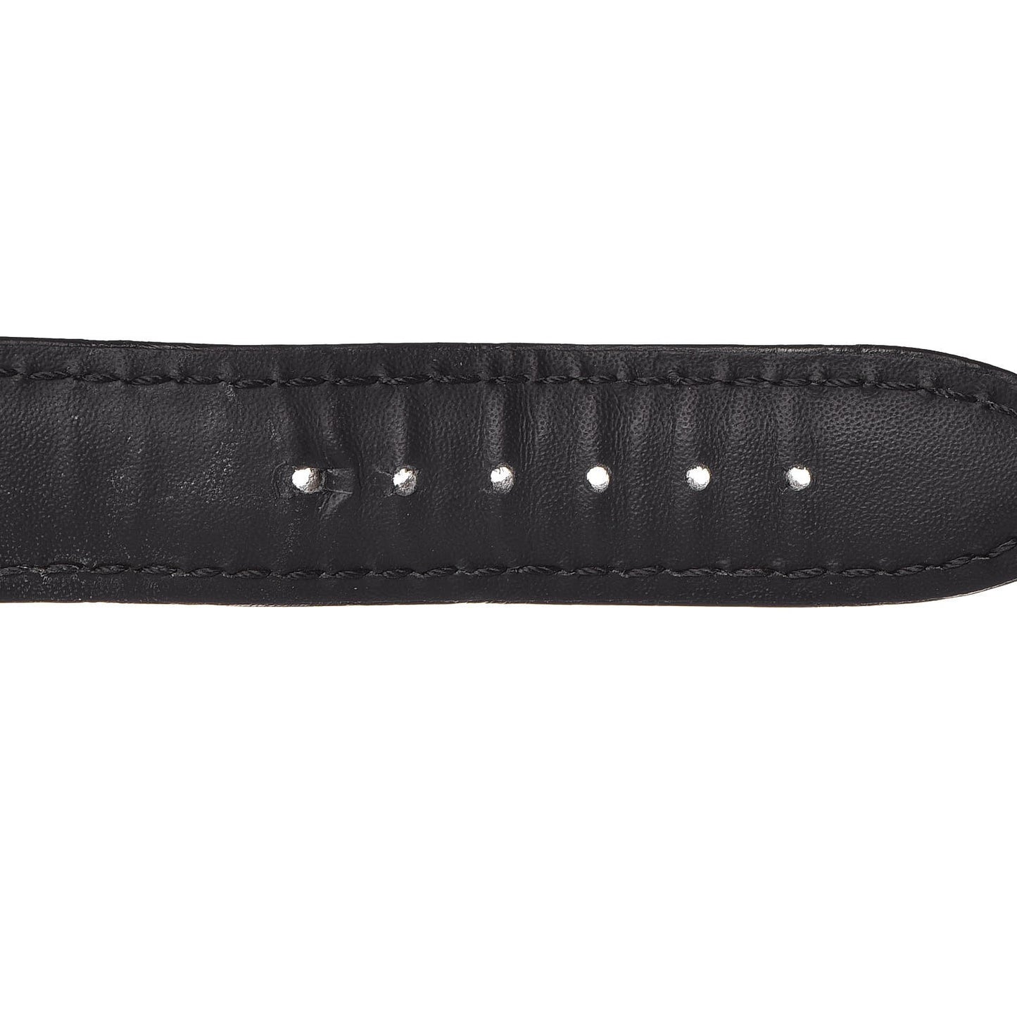 Stainless Steel Alligator 37mm Atlas 3-Hand Automatic Watch Black