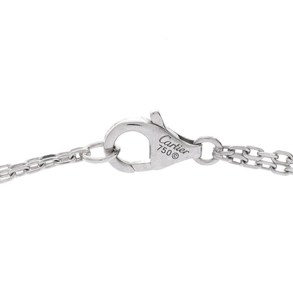 Cartier 18K White Gold 2 Diamond LOVE Necklace 5 of 7