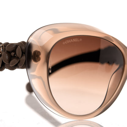 Chanel Lambskin Camellia CC Sunglasses 5318-Q Brown 8 of 9
