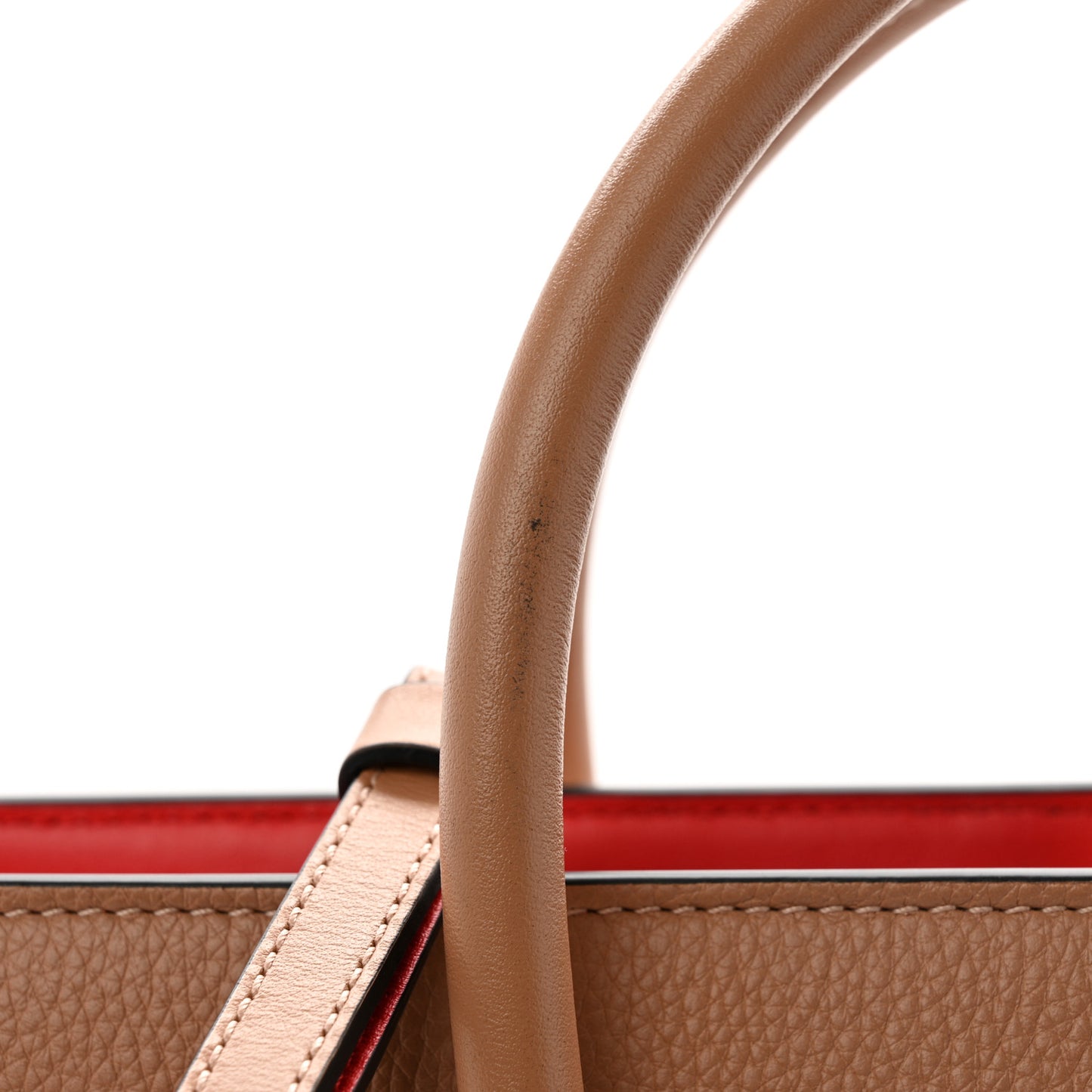 Calfskin Patent Studded Large Paloma Nude
