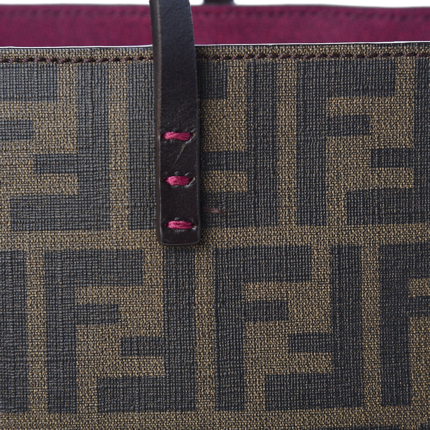 Zucca Spalmati Small Roll Tote Tobacco Fuxia