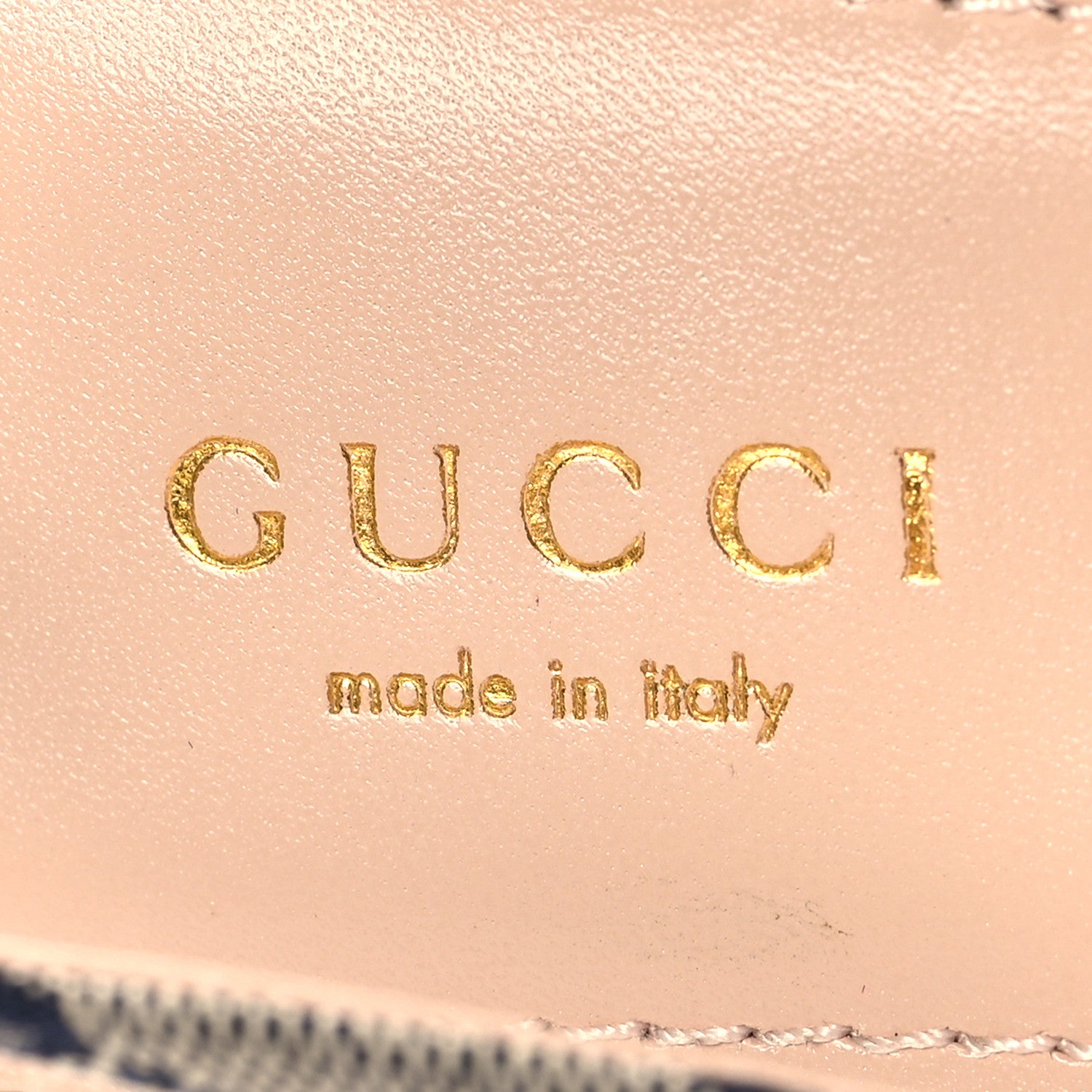 Gucci Monogram Horsebit Womens Slingback Ballet Flat 37.5 Beige Blue 9 of 10