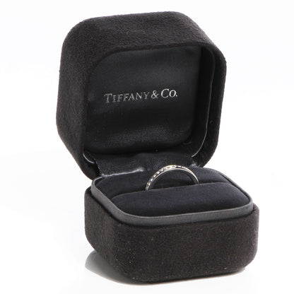 Tiffany Platinum Diamond 2mm Wedding Band Ring 4.5 6 of 6