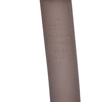 Gucci Calfskin Pearl Double G 20mm Belt 85 34 Porcelain Rose 6 of 7