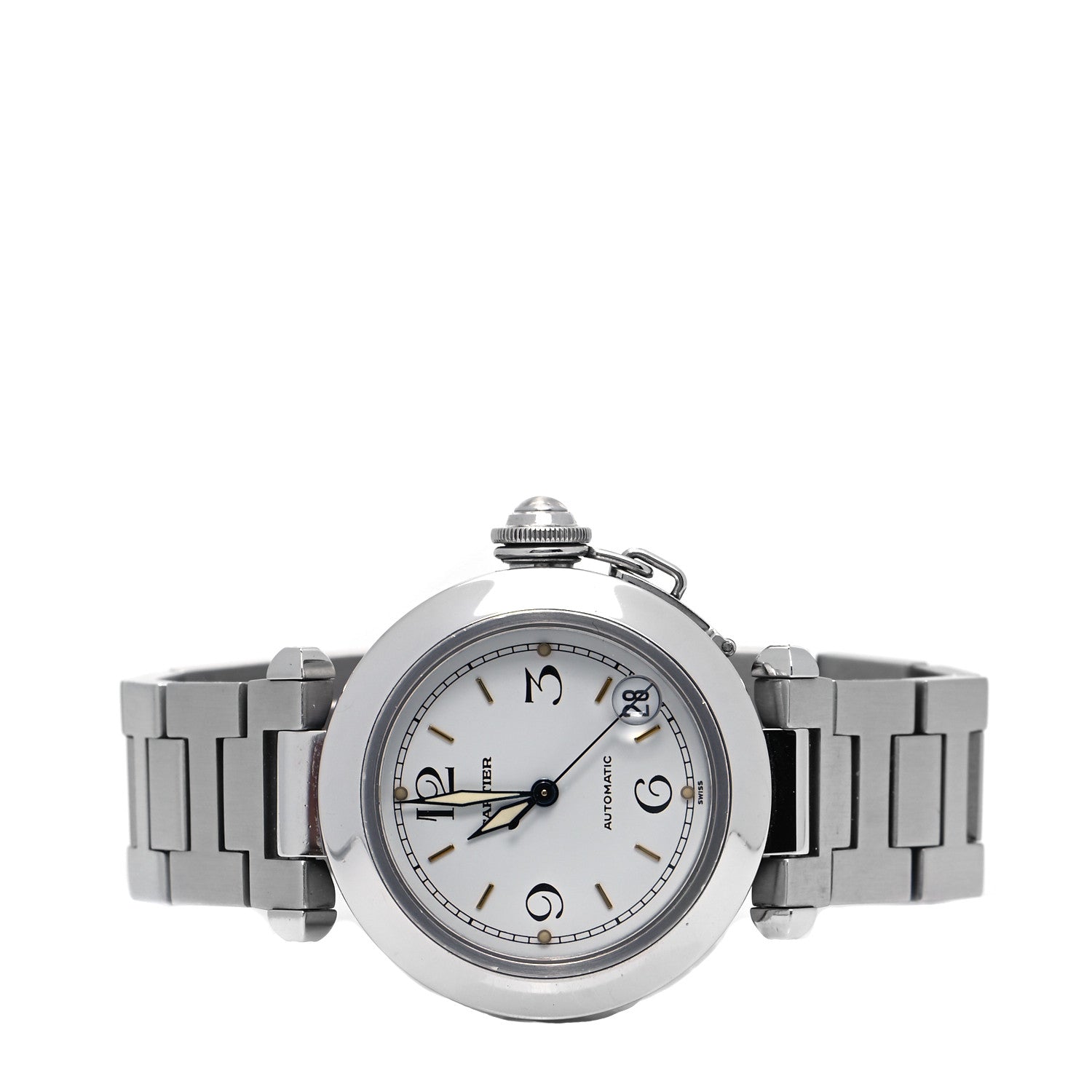 Cartier Stainless Steel 35mm Pasha C Automatic Watch 2 of 4
