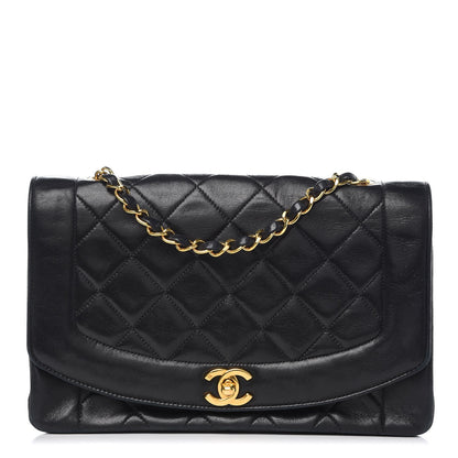 Chanel Lambskin Quilted Medium Single Flap Black 1 of 11