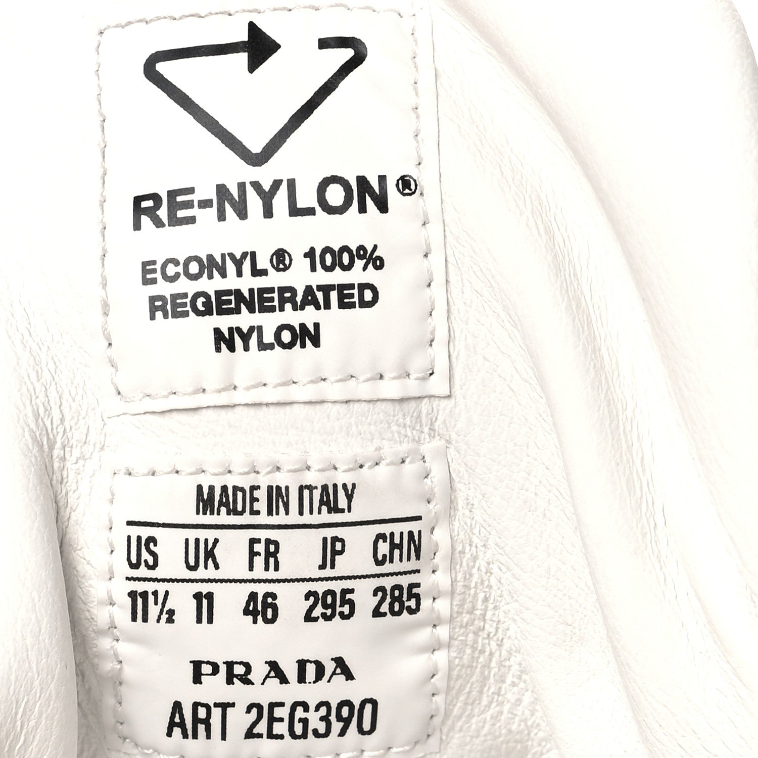 Prada X ADIDAS Re-Nylon Gabardine Metal Triangle Logo Mens Wheel Pouch Pocket Low Top Sneakers 11 White 6 of 8